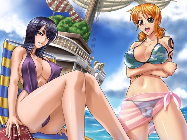 UNCENSORED One piece Nami,Robin page 7 full