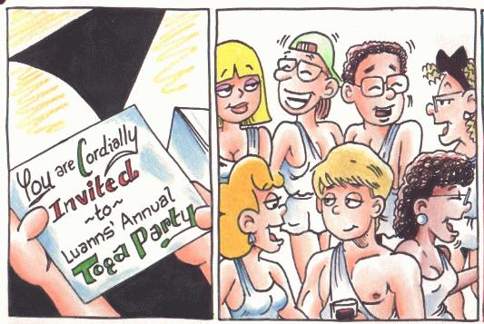 Luann's toga party page 1 full