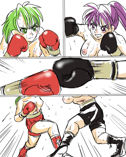 Girl vs Girl Boxing Match 4 by Taiji page 7 full