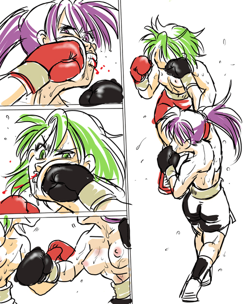 Girl vs Girl Boxing Match 4 by Taiji page 8 full