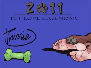 2011 Pet Love Calendar cover