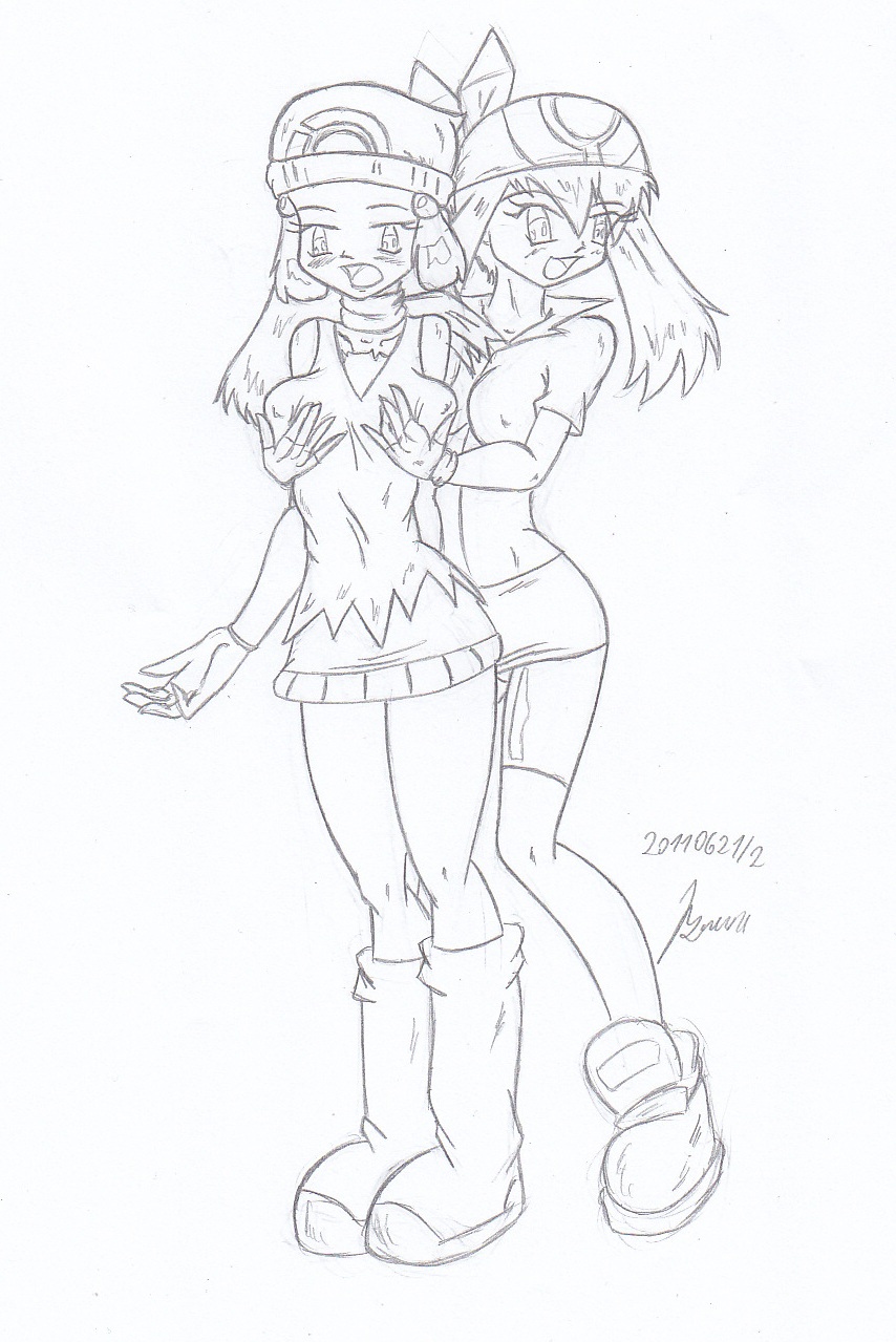 My miny Dawn _ pokemon Sketches work_2 page 8 full