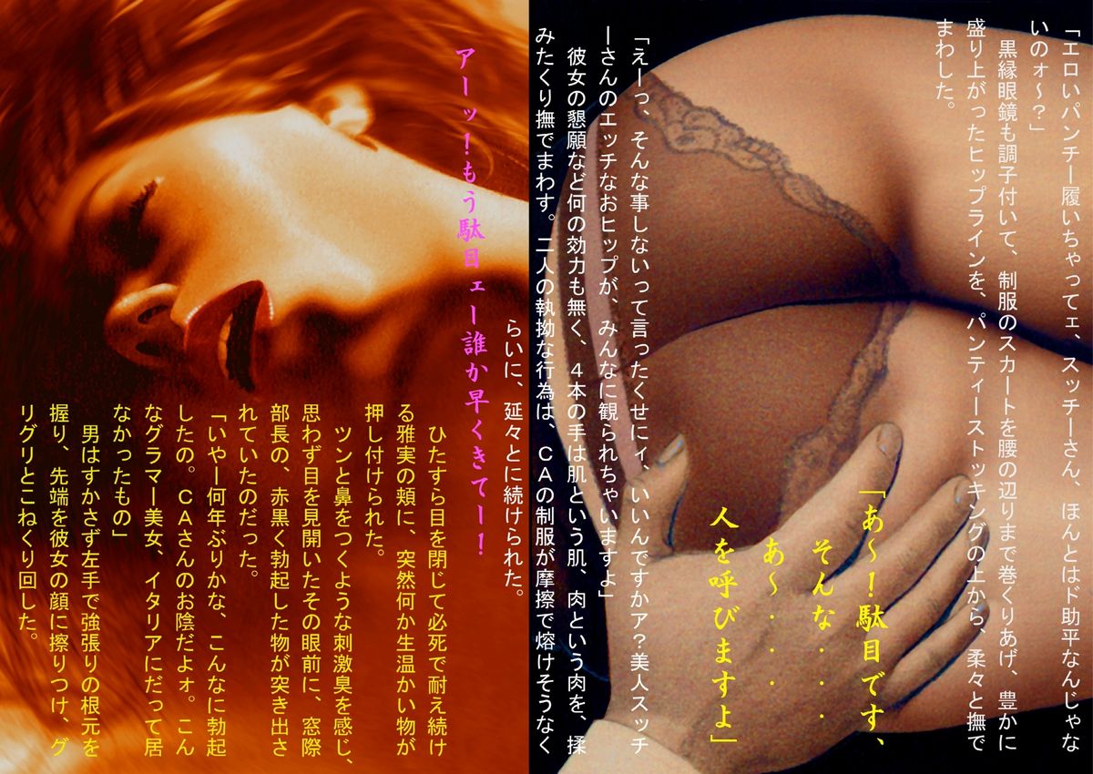 ~ 淫ら絵本- ~ 巨乳CA凌辱 ｢夜姦飛行｣ page 7 full