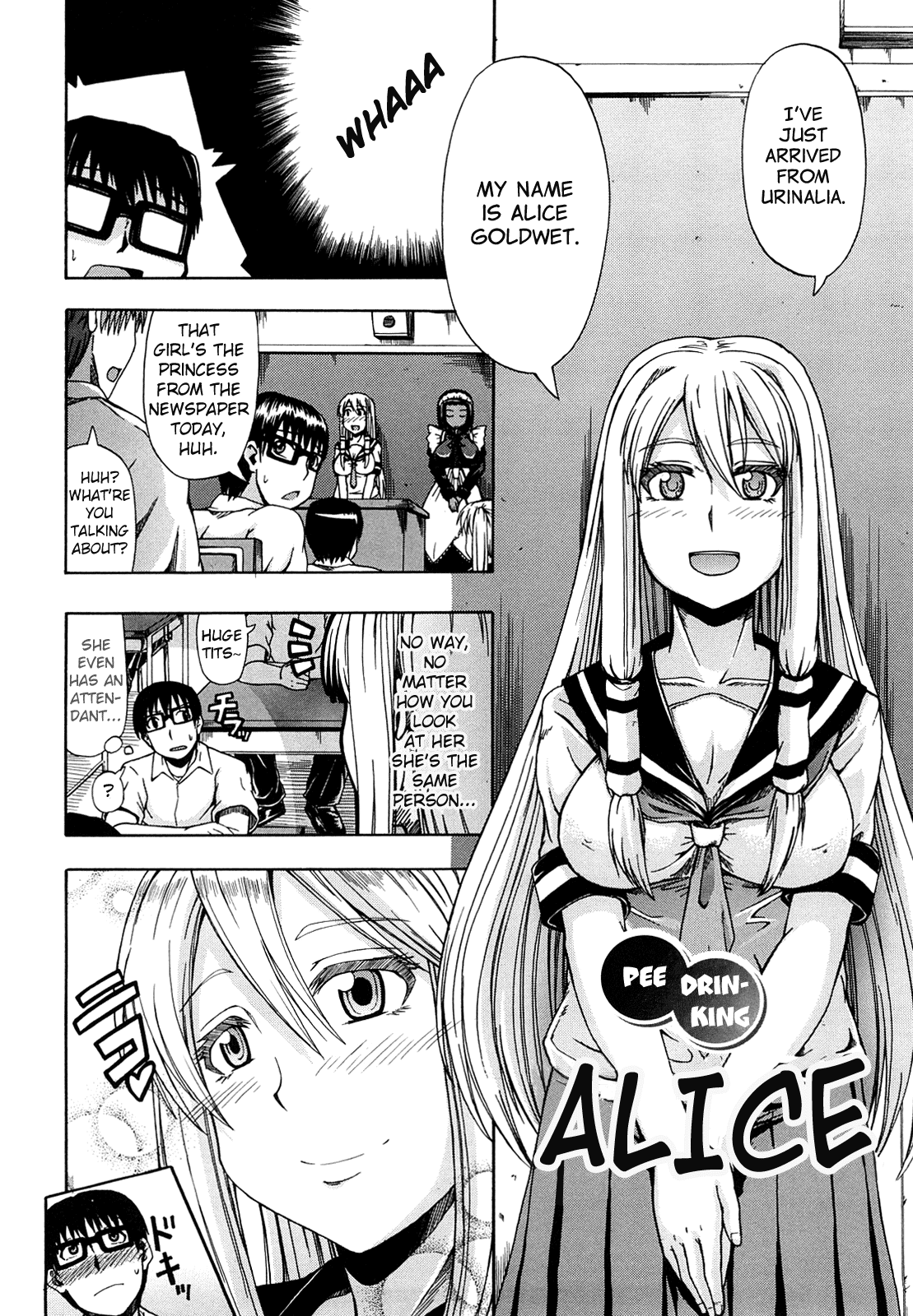 Innyou Alice | Pee Drinking Alice Ch. 1-3 + Bangai Hen  =Little White Butterflies= page 9 full