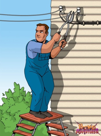 Dirty electrician bondage cover