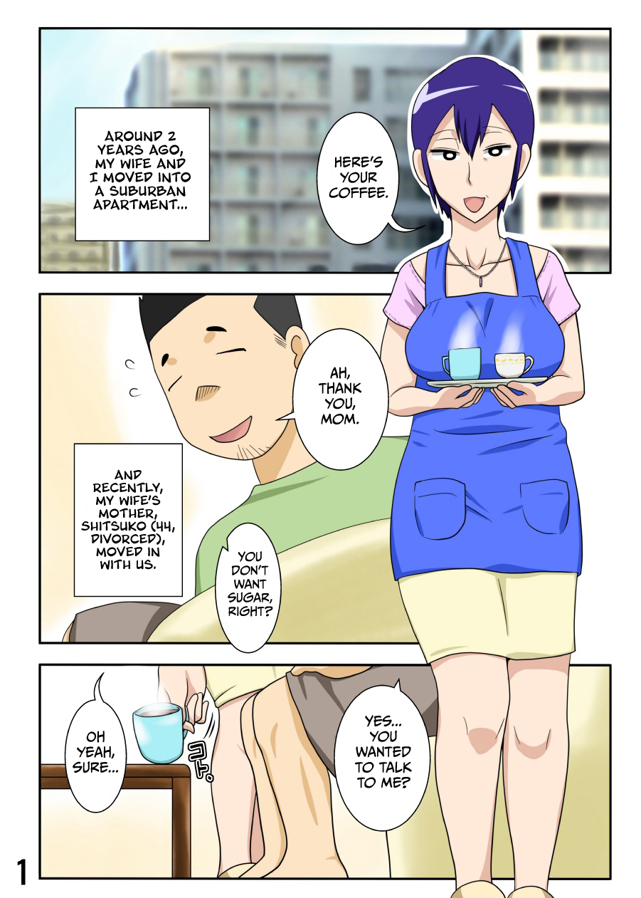Yome ga Hataraiteru Aida, Okaasan ga Suru Kubiwa. | While My Wife's Working, I'll Collar Her Mother page 2 full