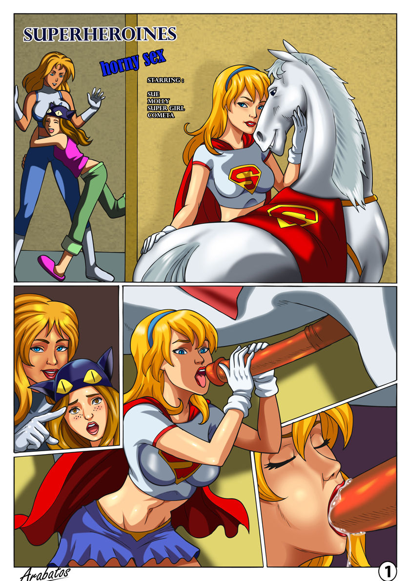 Horny Superheroines page 1 full