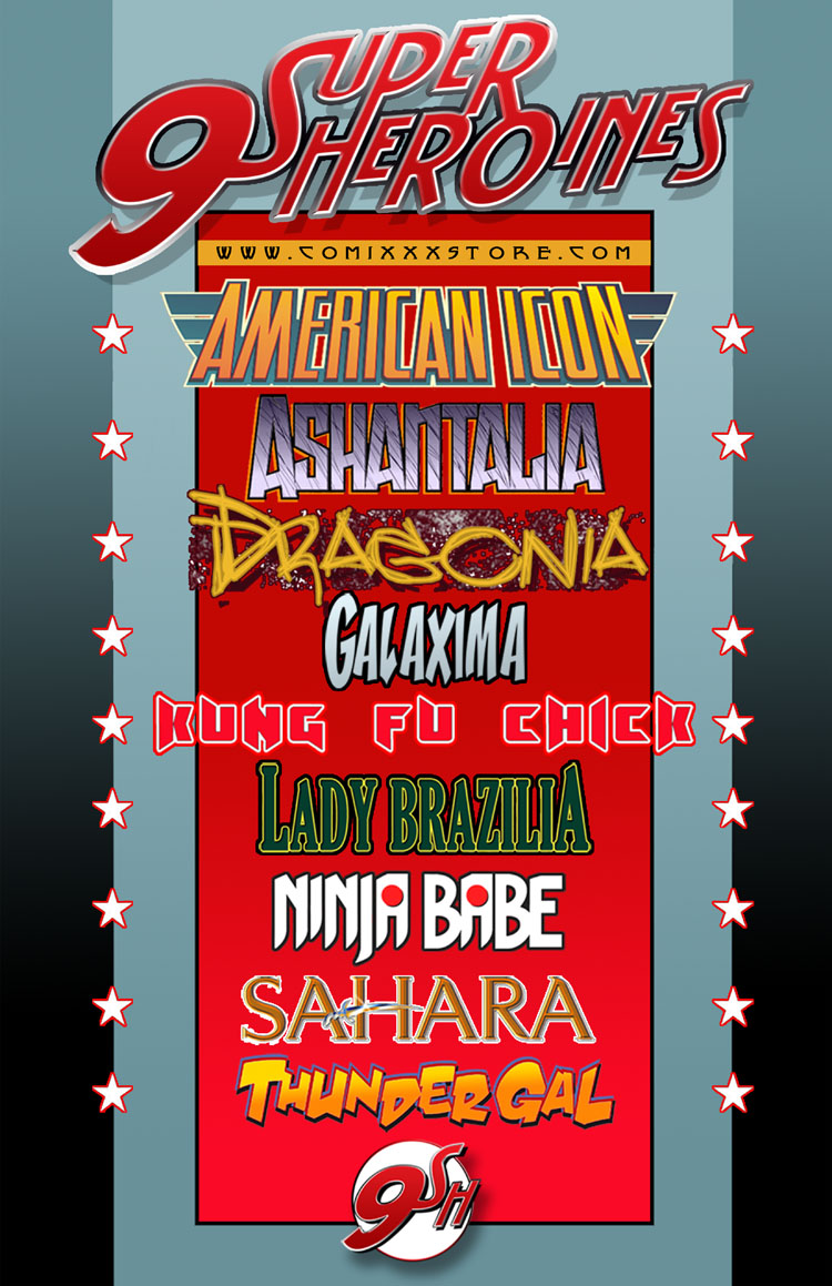 9 Superheroines - The Magazine #2 page 2 full
