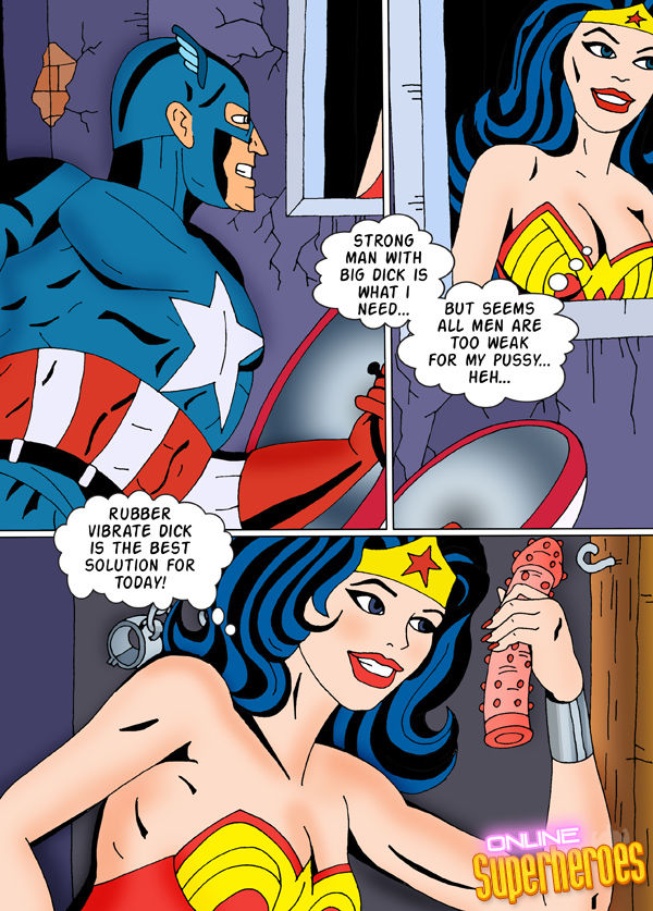 Wonder Woman And Captain America Comic page 1 full