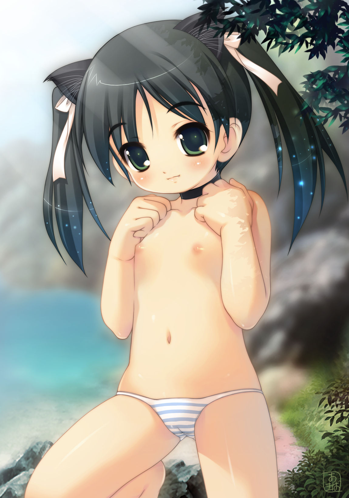 Akiba Hideki CG Shuu 17: Nekogamisama page 9 full
