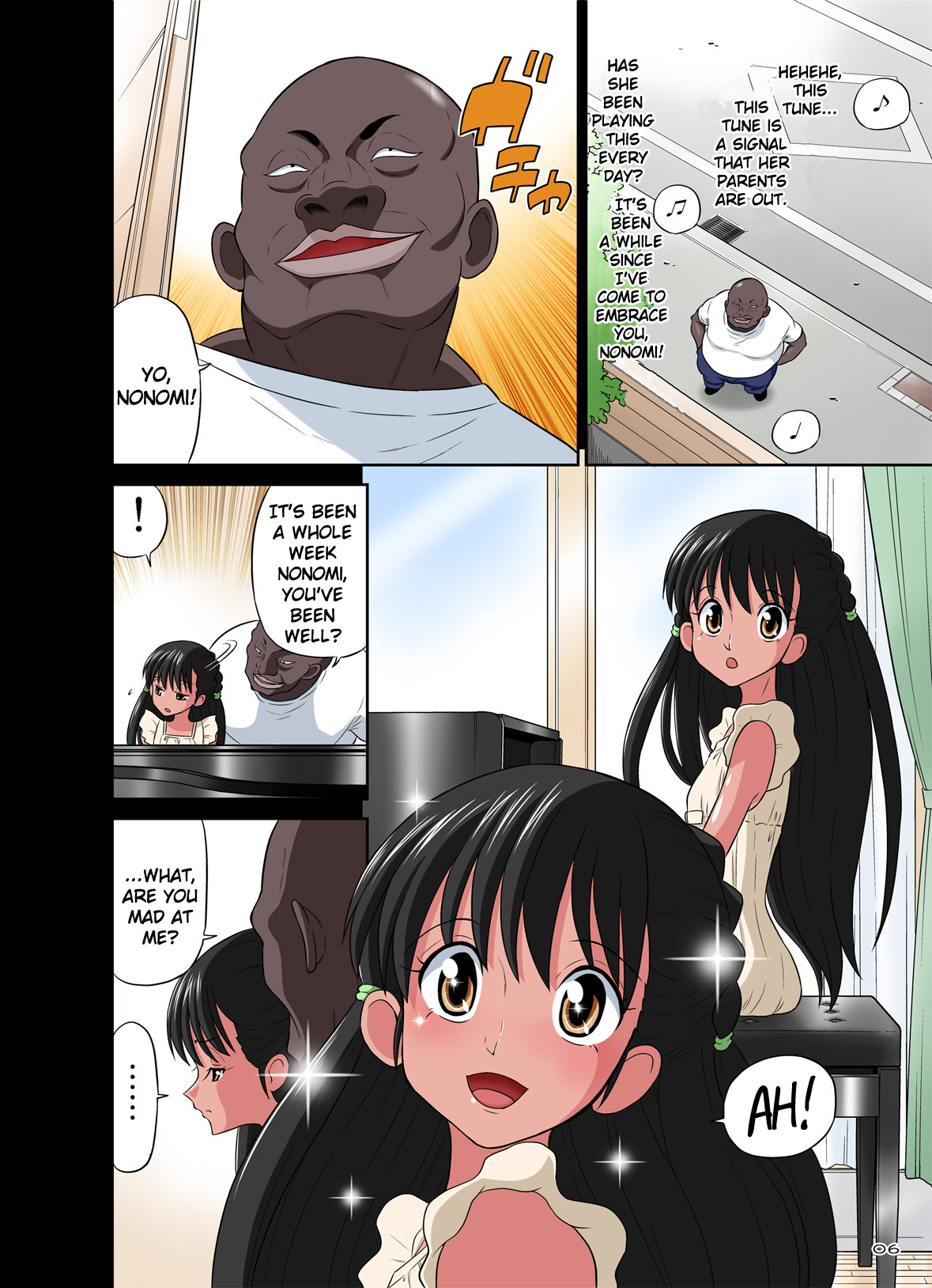 Kokujin VS Shougakusei vol, 2 - Piano Daisuki Shoujo ~Nonomu Nonomi Hen~ | Black Man vs Student vol. 2 - Piano Loving Girl ~Nonomu Nonomi~ page 6 full