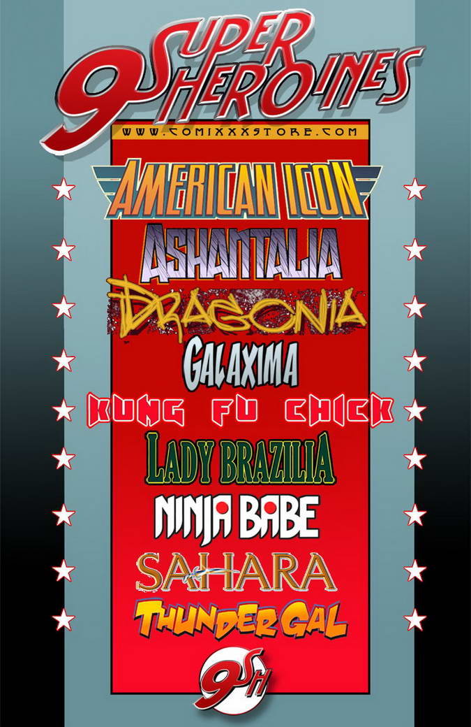 9 Superheroines - The Magazine #4 page 2 full