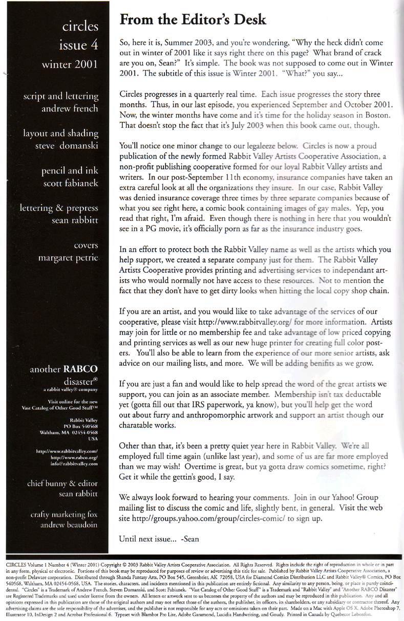 Circles - Issue 4 page 2 full