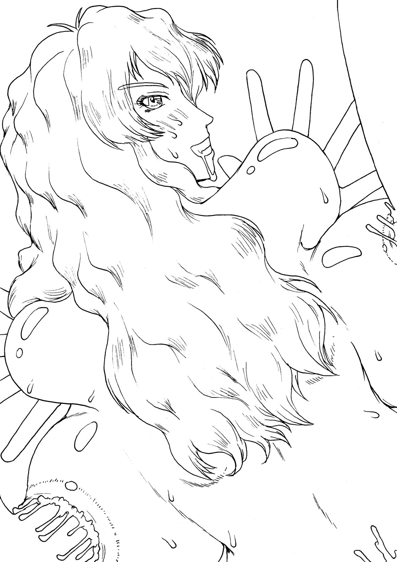 Blonde Objectification - The Plump Belly Milk Hole Tease page 4 full