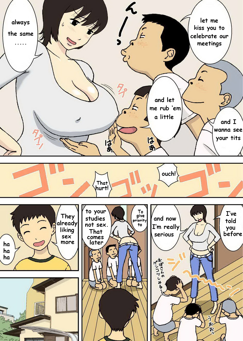 Warugaki to Kyonyuu Mama | Some Naughty Boys and a Mother with Huge Tits page 4 full