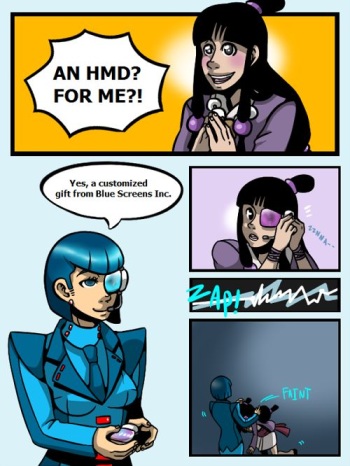Blue Screens's HMD cover