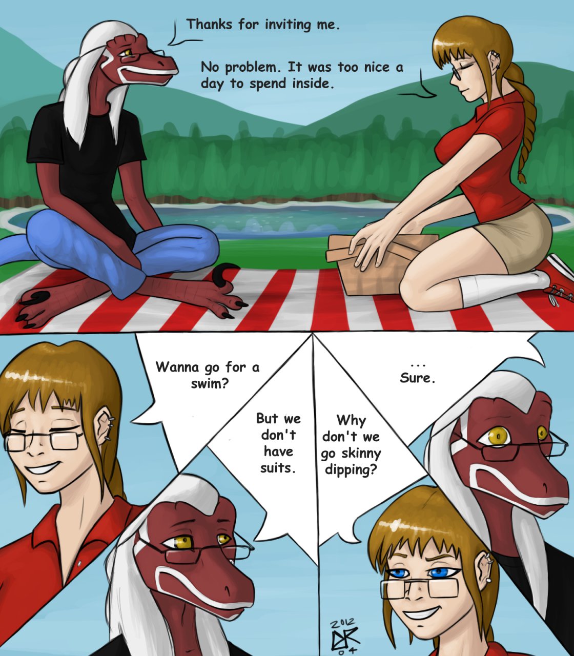 A day at the lake page 1 full