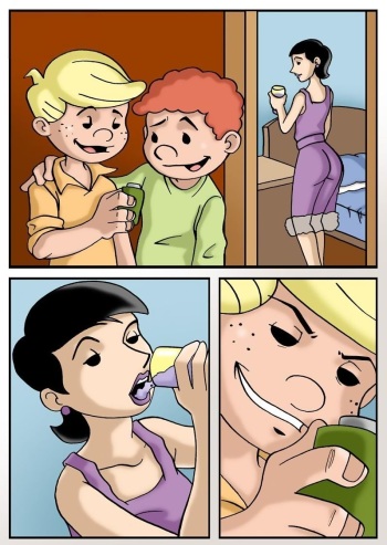 Dennis made his friend's mom to go sleeping cover