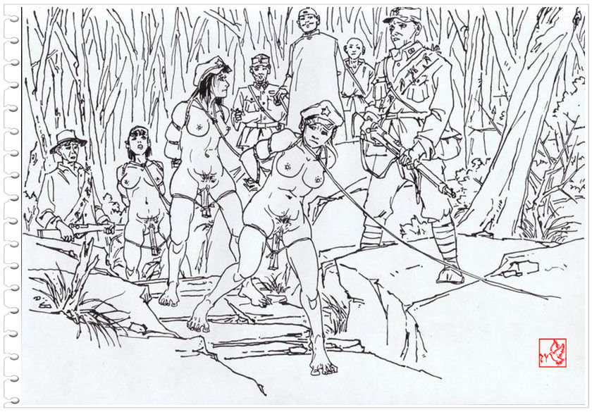 Chinese rope art painter:ZYonizuka-Three Female soldier page 3 full