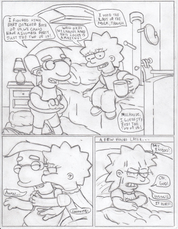 Lisa and Milhouse cover