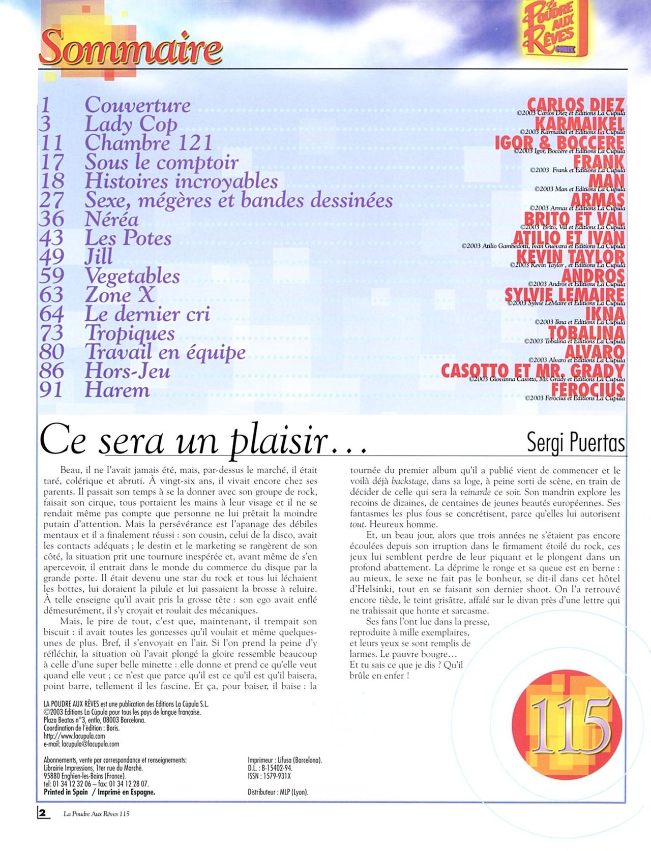 Kiss Comix 115 - Fr page 2 full