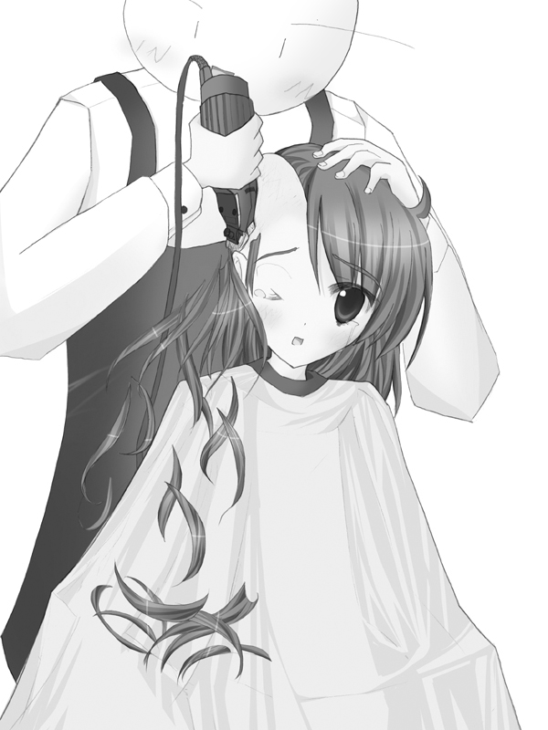 Head Shave girl barbershop page 7 full
