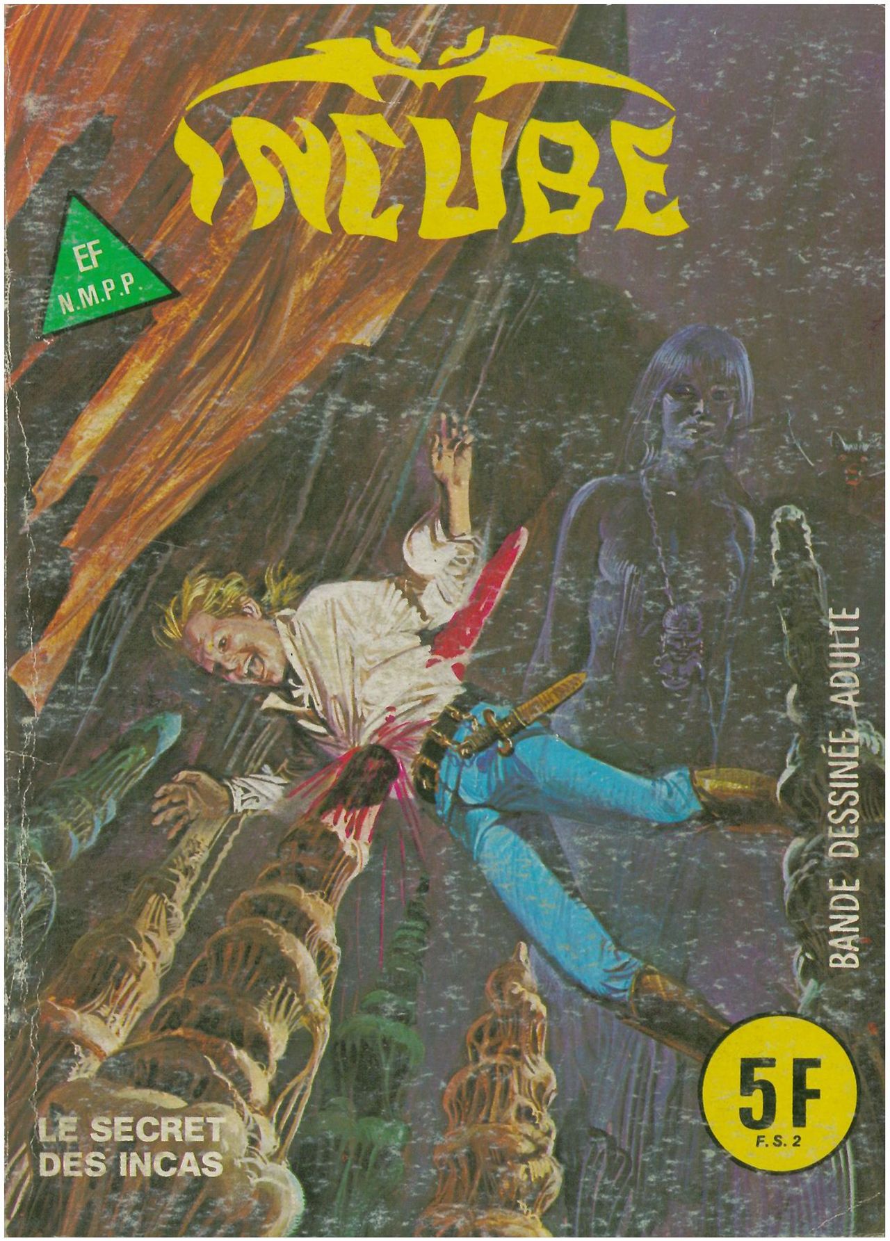Incube N. 03  Le Secret Des Incas - French Adult Comics Vintage page 1 full