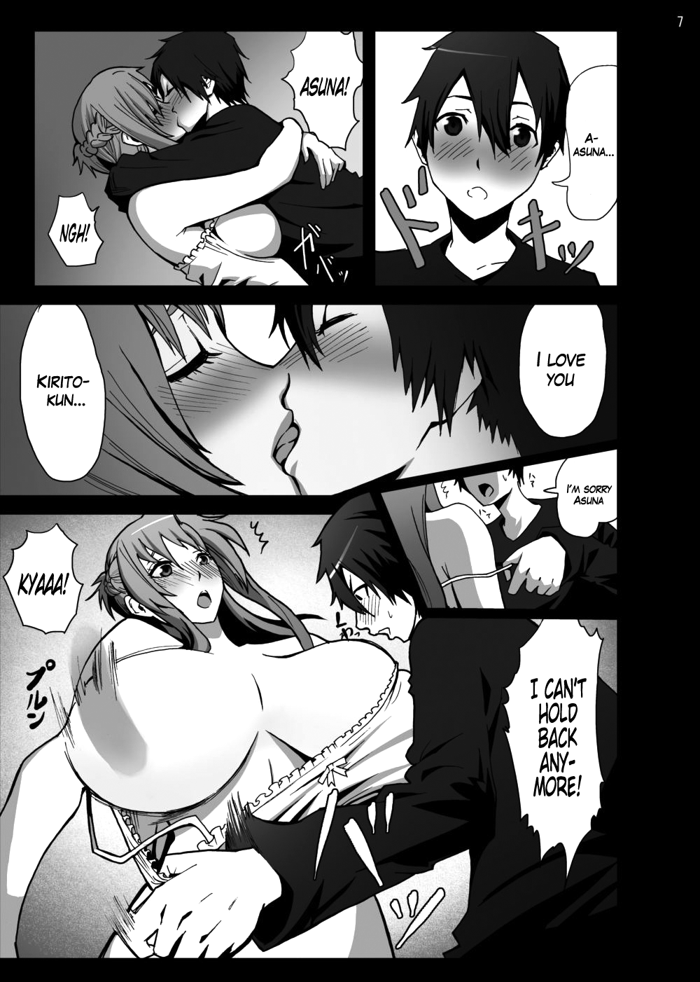 Asuna o Bakunyuu ni Shite Mita | I Gave Asuna Giant Tits page 7 full