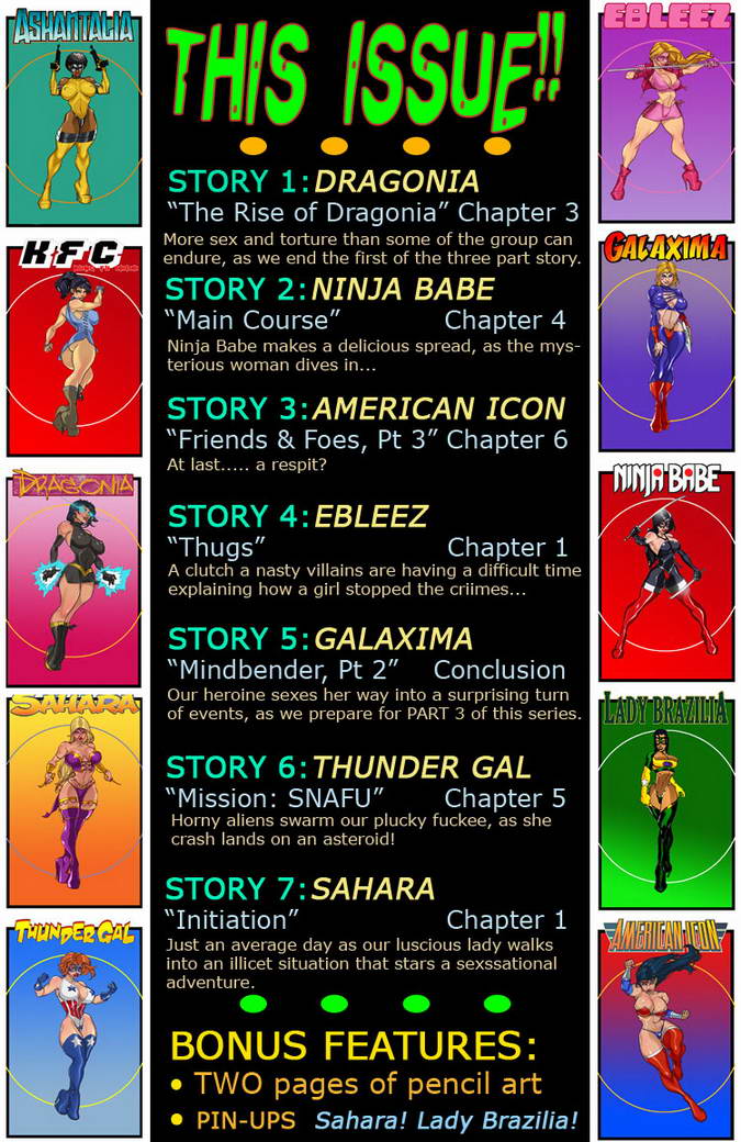 9 Superheroines - The Magazine #6 page 3 full