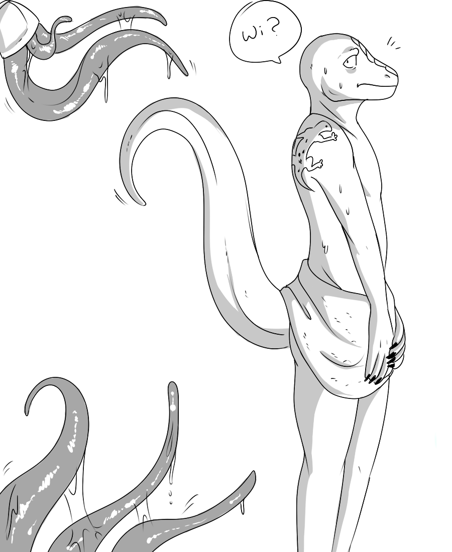 Tentacle Raped in the Shower page 1 full