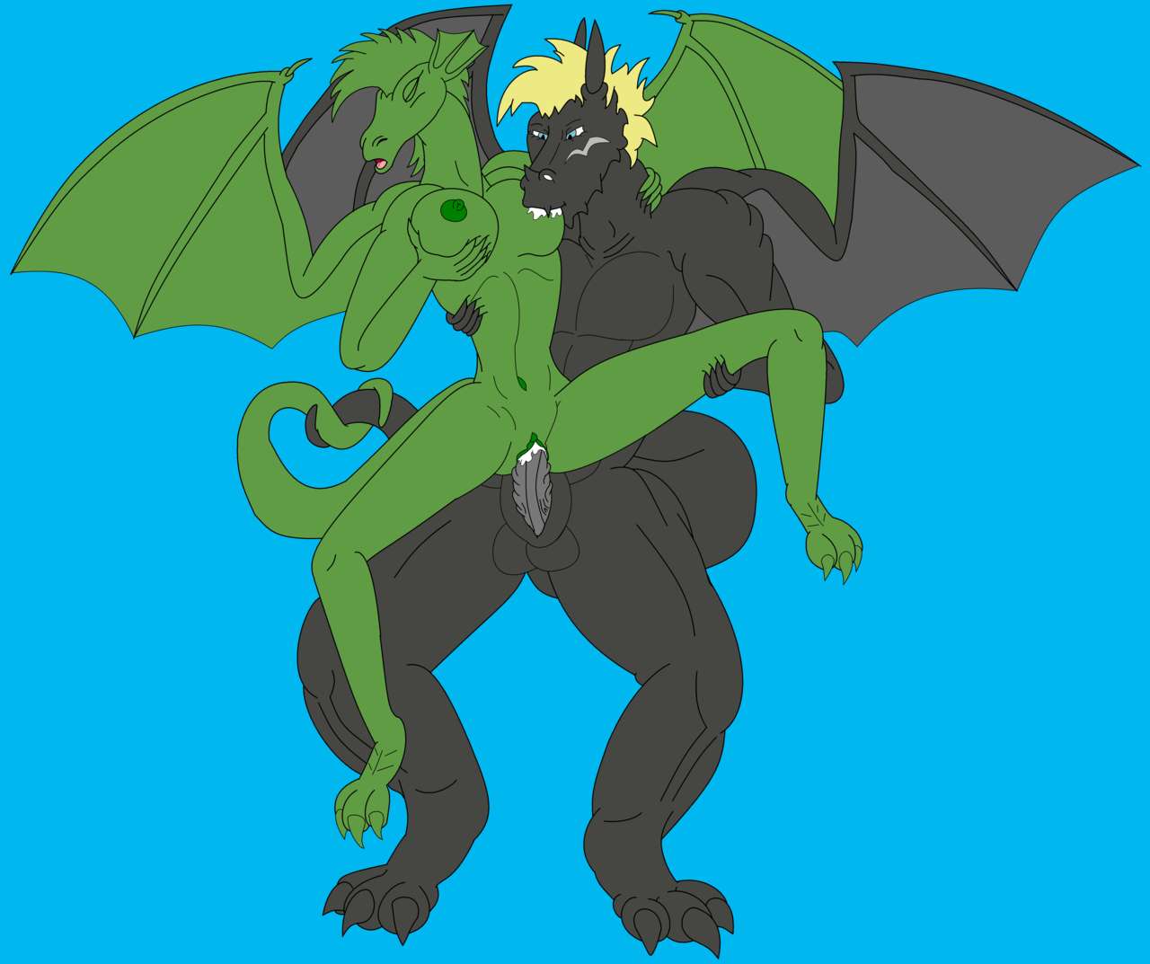 my own anthro dragon drawings page 5 full