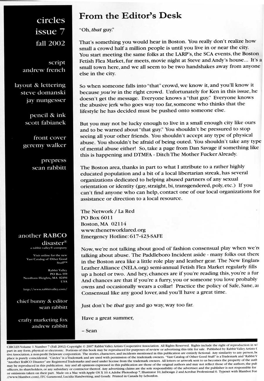 Circles - Issue 7 page 2 full