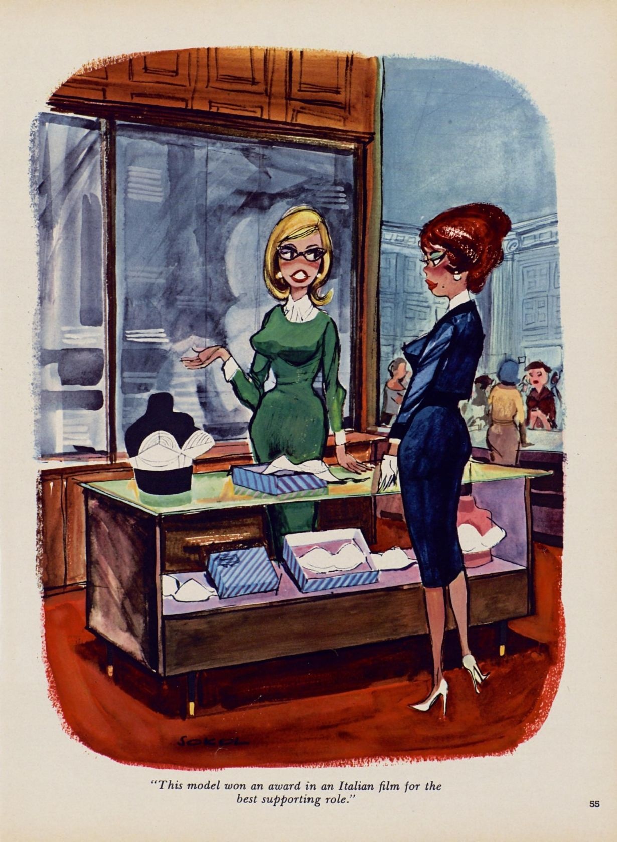 Erich Sokol - Playboy cartoons page 1 full