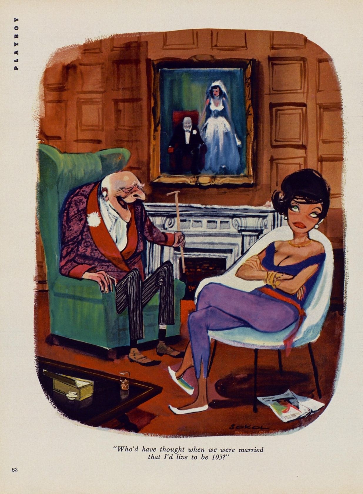 Erich Sokol - Playboy cartoons page 10 full