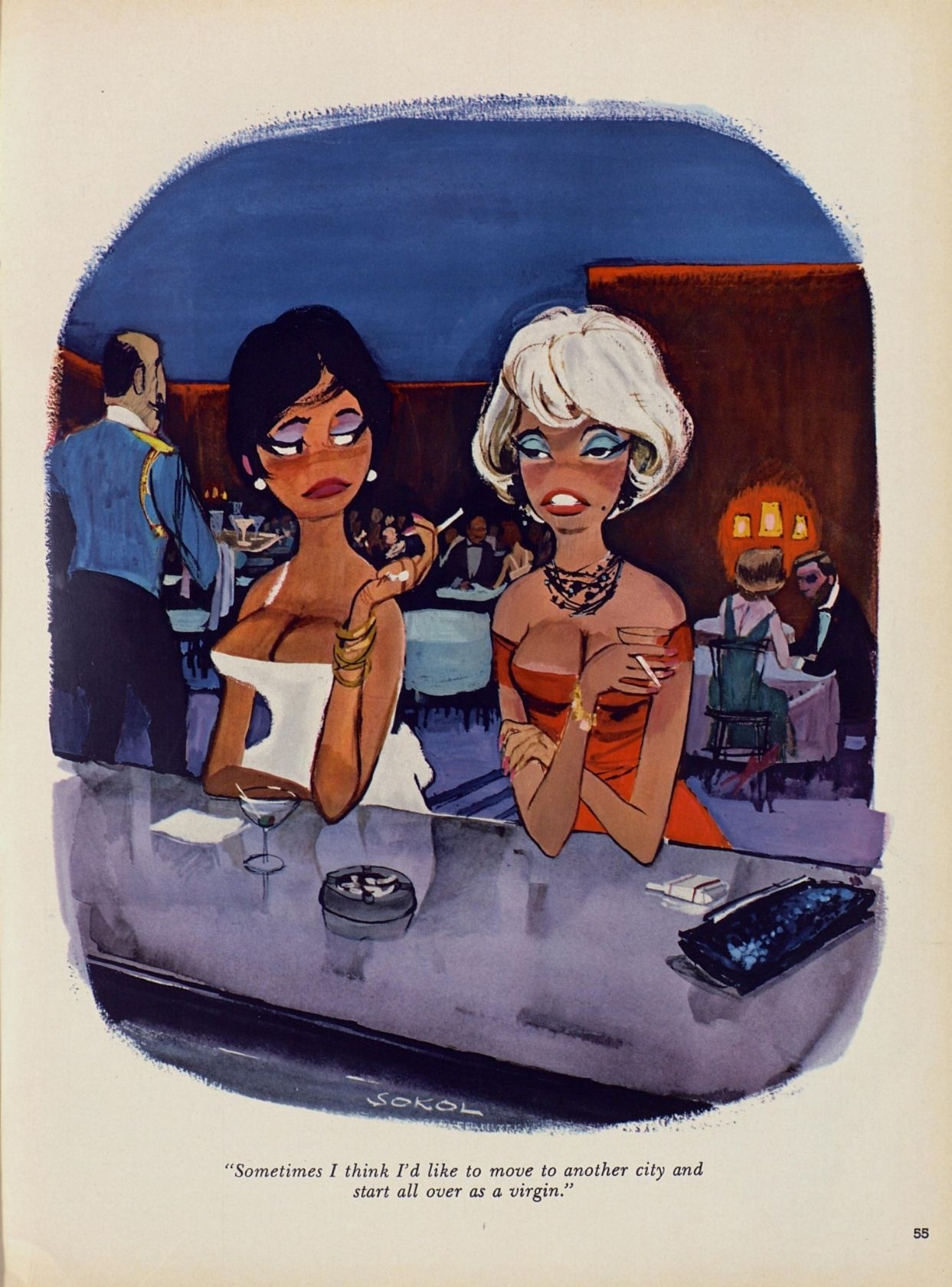 Erich Sokol - Playboy cartoons page 4 full