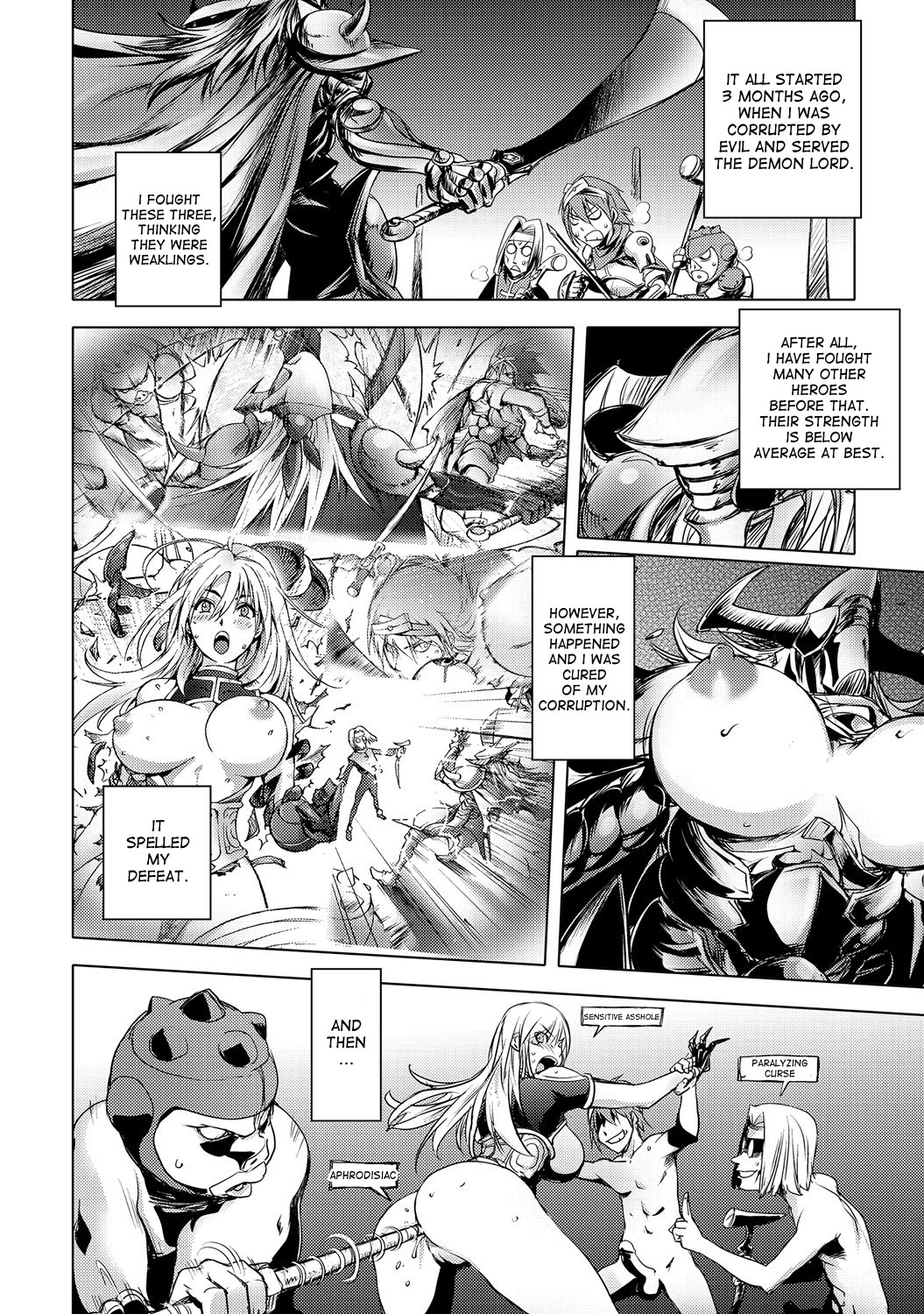 The Three Heroes’ Adventures Ch. 4 – Black Knight Story page 8 full