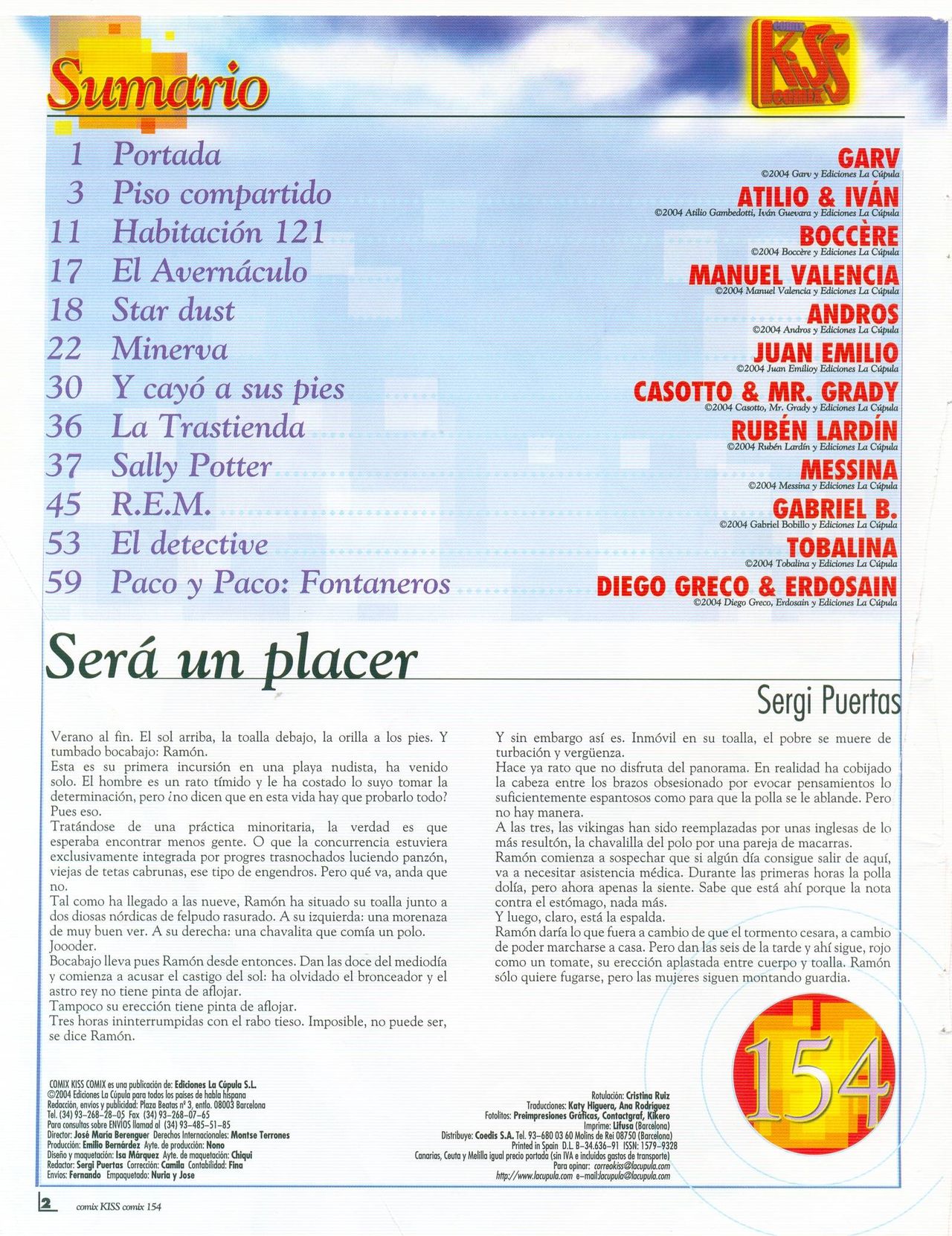 Kiss Comix 154 page 2 full