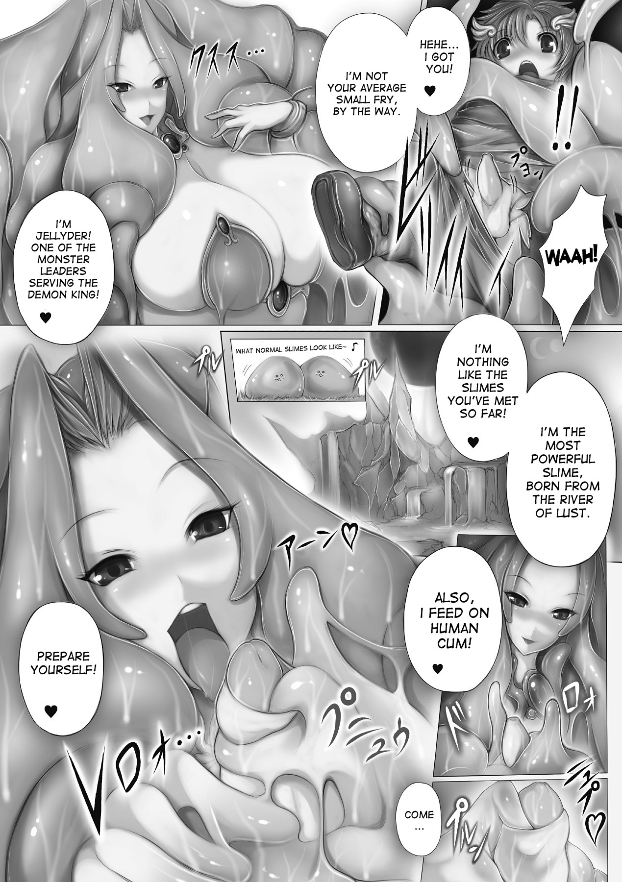 Oneshota  ♡ Slime Yuushoku | One-shota Slime Dinner page 3 full