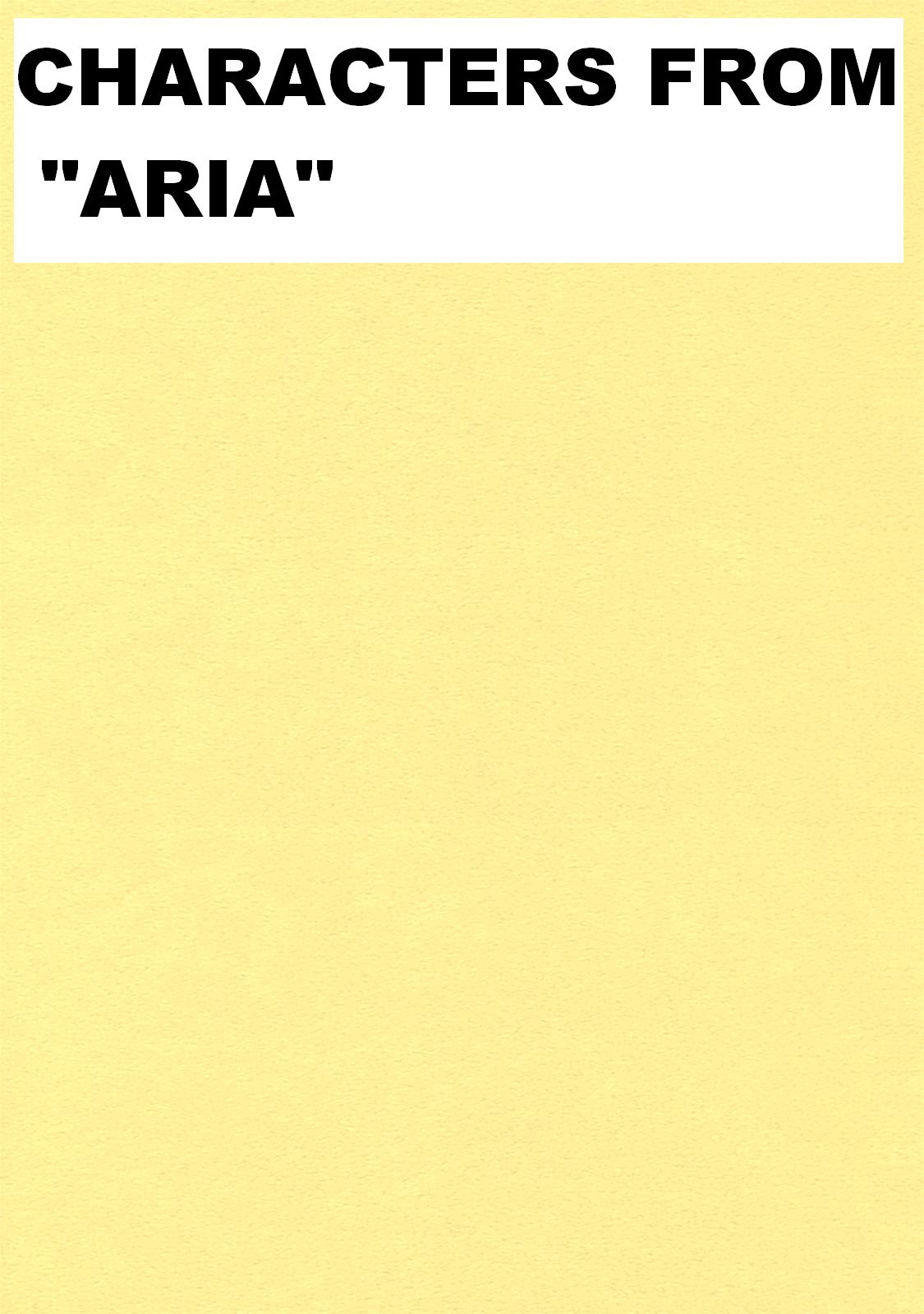 ANIME,HENTAI,MANGA &amp; GAME GIRLS 0001 CHARACTERS FROM ARIA page 1 full