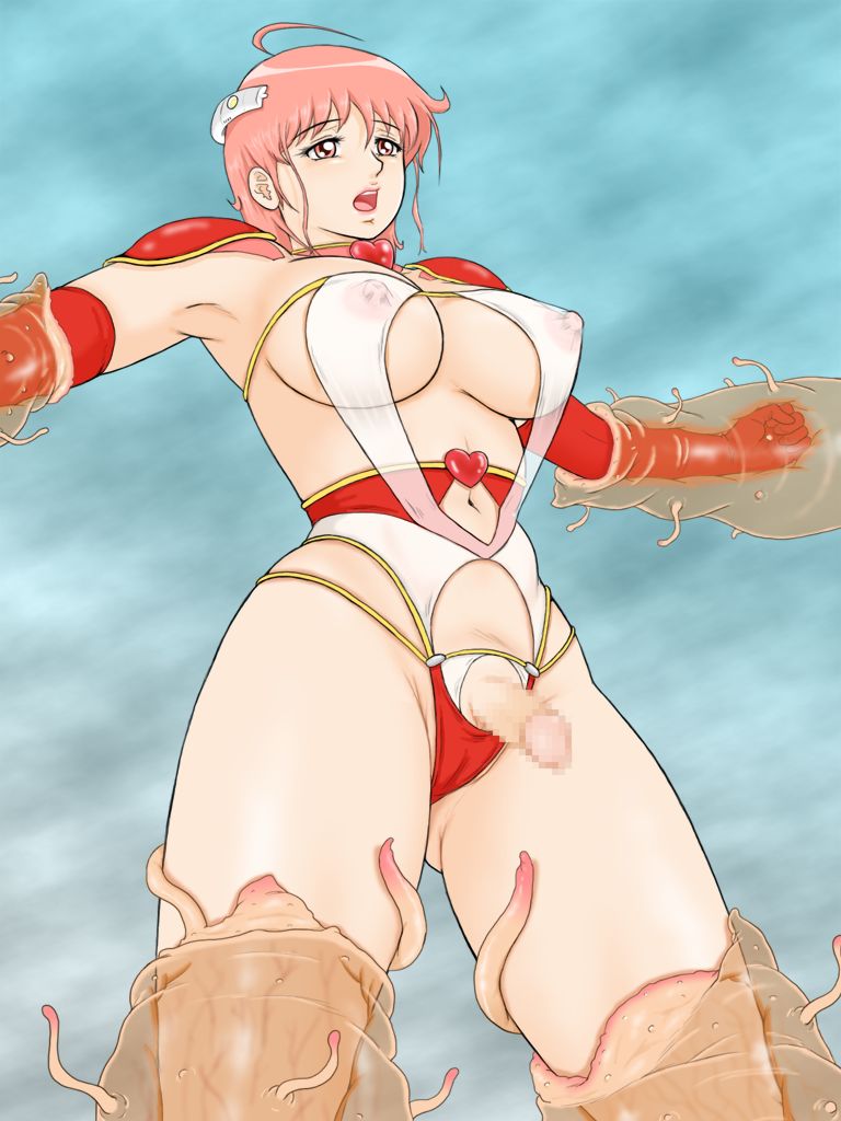 Futanari Sentai Leader Futanari Red ga Teki no Furi wo Shita Sentai no Support Yaku de Wakiyaku no Nakama ni Moteasobareru Hanashi page 7 full