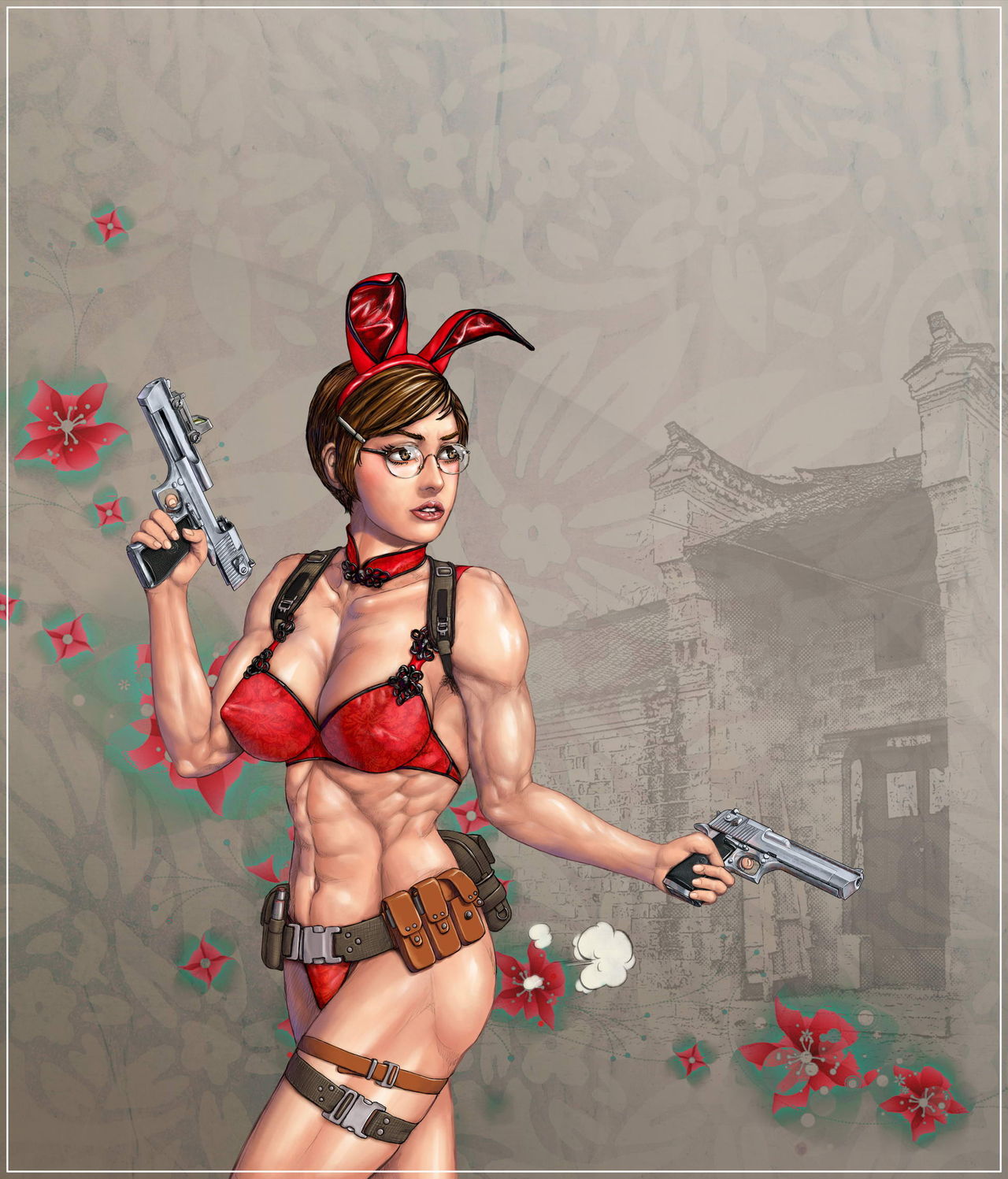 Chinese dress girl with big gun &amp; bondage her page 9 full
