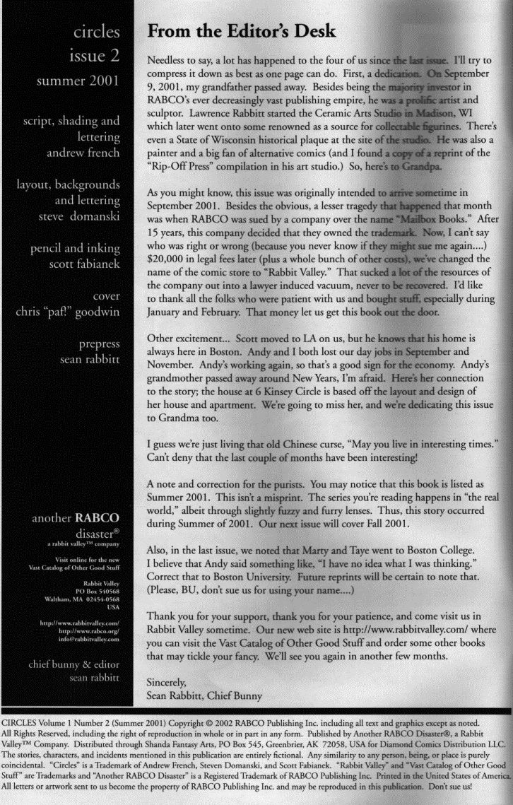 Circles - Issue 2 page 2 full