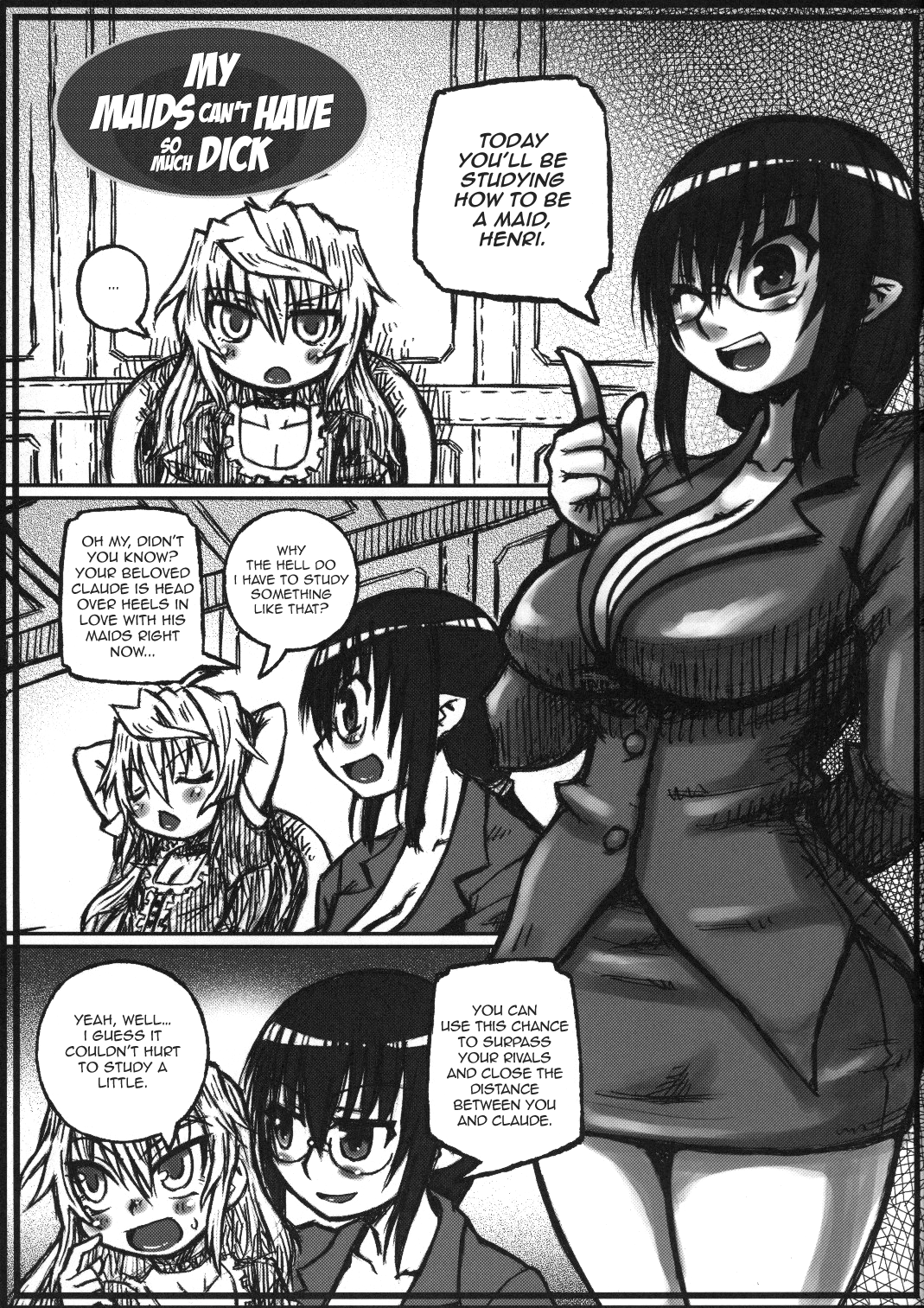 Orenchi no Maid-tachi ga Konna ni Futanari na Wake ga nai | My Maids Can't Have This Much Dick  =SW &amp; Ero Manga Girls= page 2 full