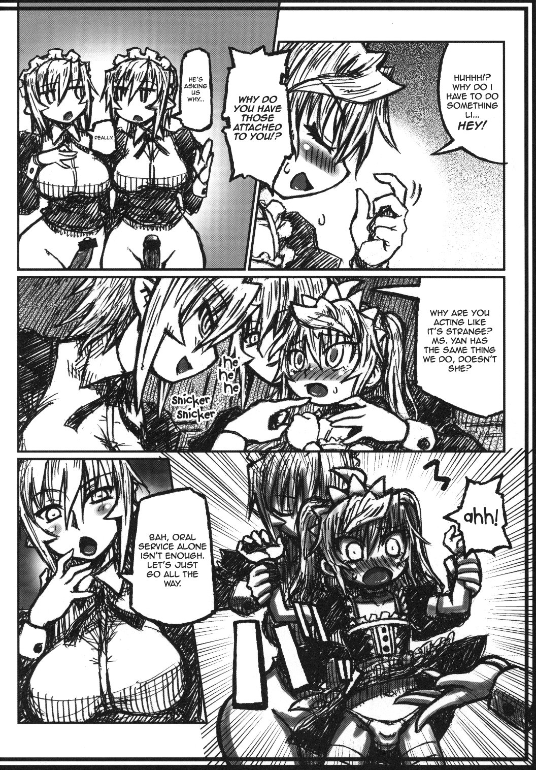 Orenchi no Maid-tachi ga Konna ni Futanari na Wake ga nai | My Maids Can't Have This Much Dick  =SW &amp; Ero Manga Girls= page 7 full