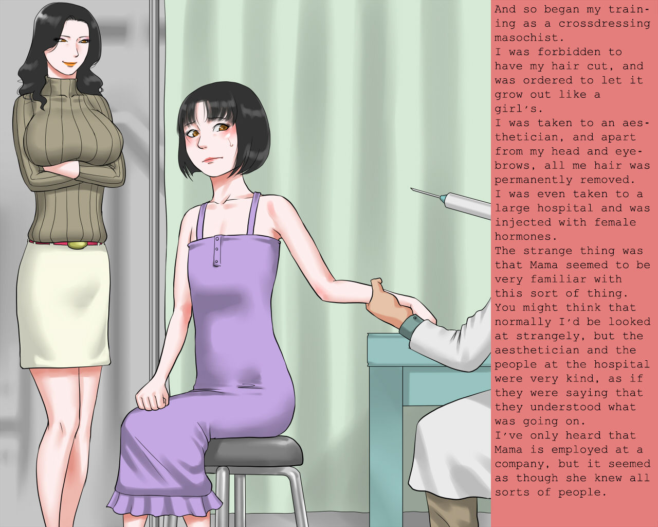 Shasei Kanri Sareta Josou Maso Ningyou Noriko wa Mama no Hentai Shiriana Roshutsu Dorei | Crossdressing masochist doll whose ejaculation is controlled page 8 full