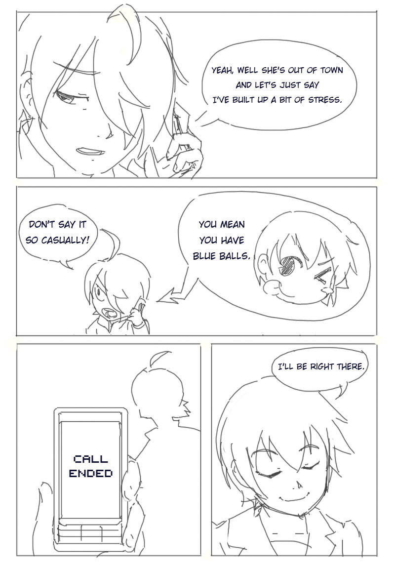 Araragi X Kanbaru Doujin page 3 full