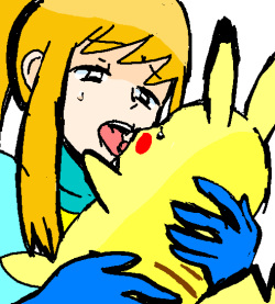 Samus and pikachu