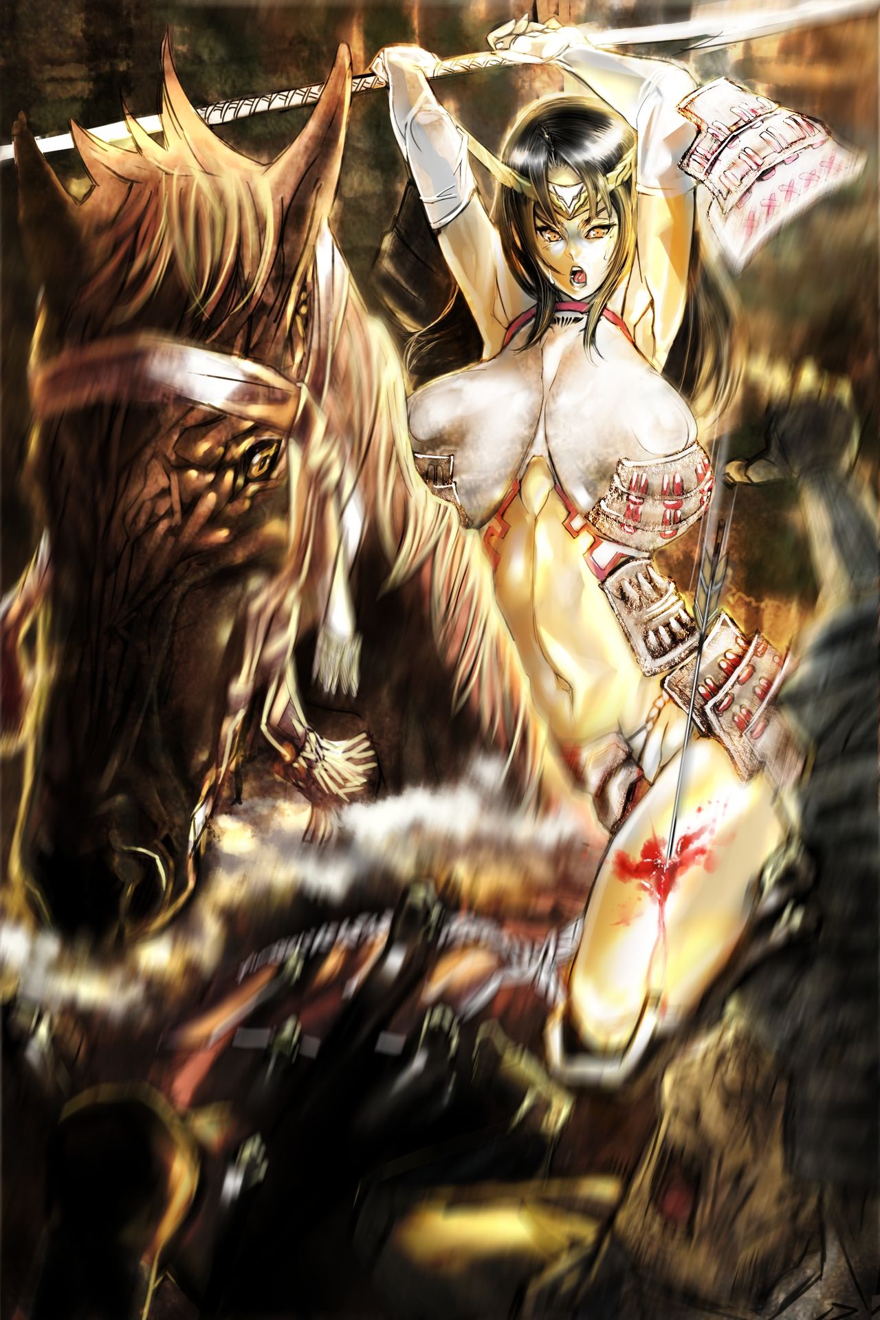 Sengoku Zankoku Emaki Sono San: Ochimusha no Matsuro - Hime Shougun, Ikite Ryoshuu no Hazukashime wo Ukeru no Maki page 5 full