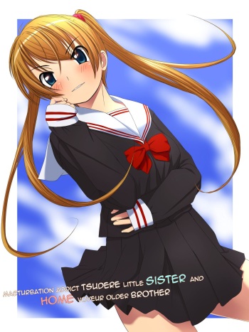 Tsundere Onanie Chuudoku no Imouto to Kateinai Tousatsu Onii-chan | Masturbation Addict Tsudere Little Sister and Home Voyeur Older Brother cover