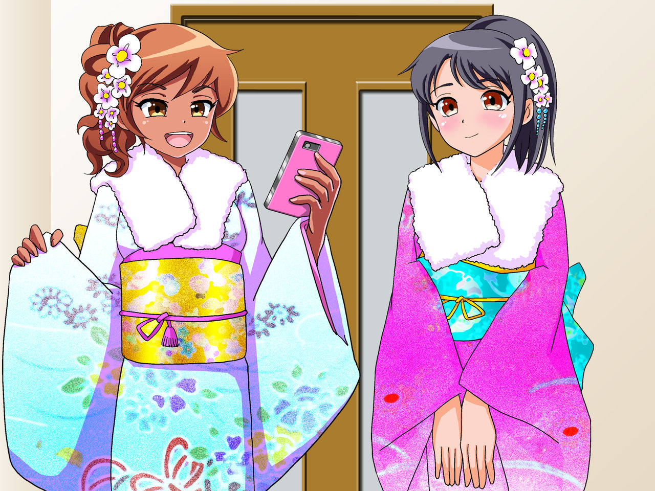 Double Himehajime JK - AkeHamemashite, Haramashite, Omedetou gozaimasu! page 4 full